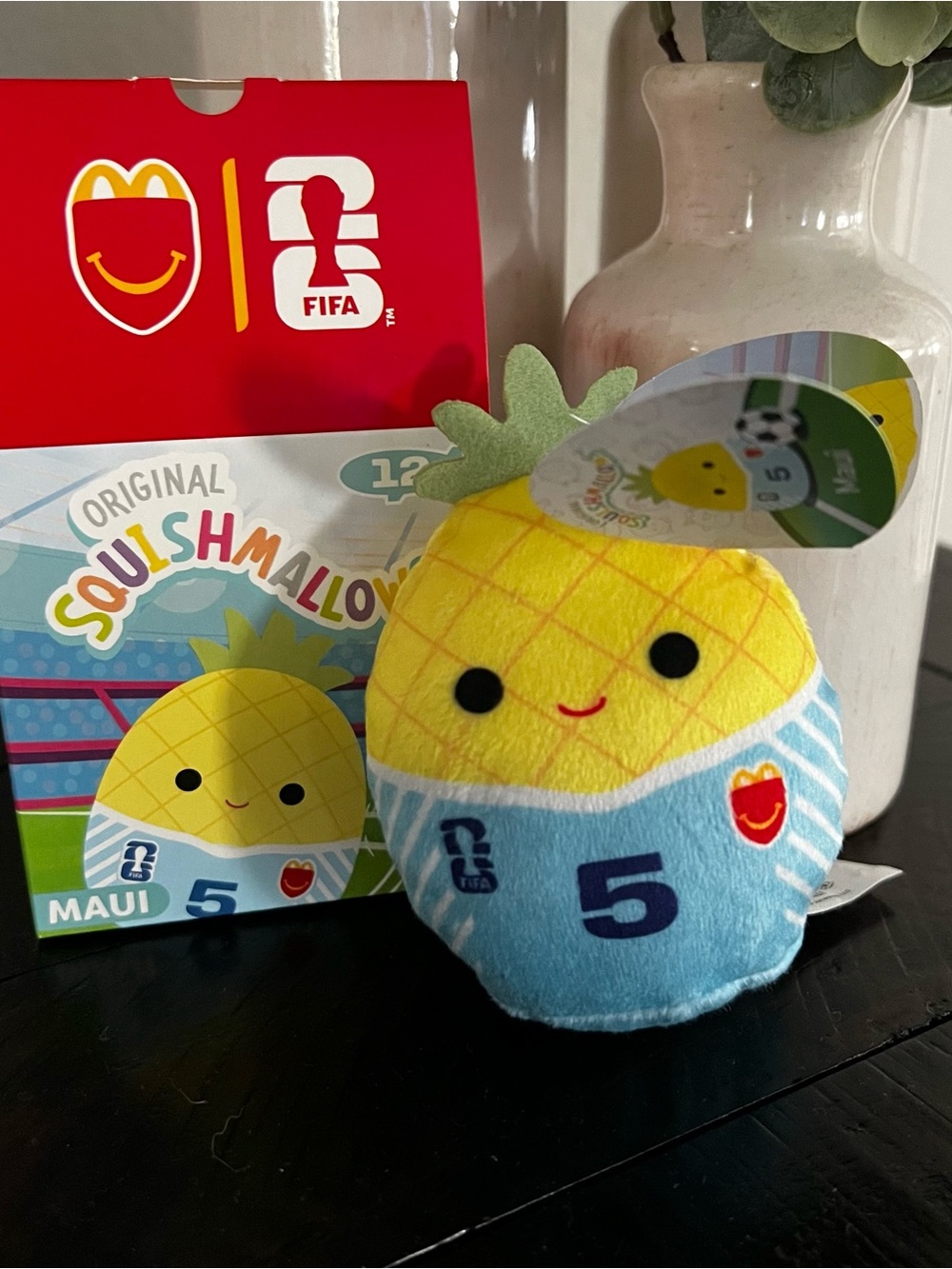 McDonald's Yellow & Blue Pineapple Squishmallow Plush - FIFA Maui #5